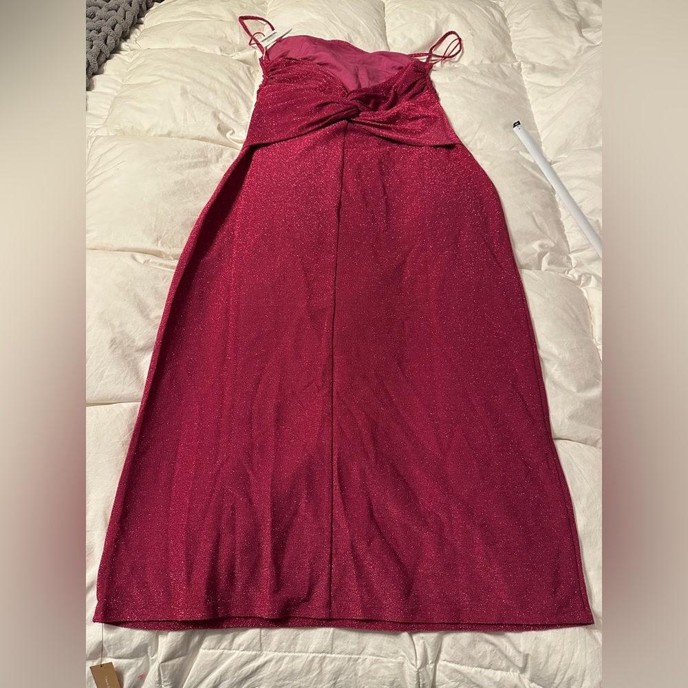Reformation Pink Sparkle Breslin Dress - NWT - Size XL - Picture 6 of 16